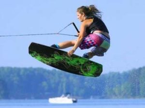 wakeboarder on Lake Gaston