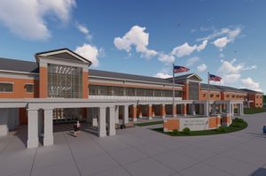 Rendering of new Mecklenburg Middle School